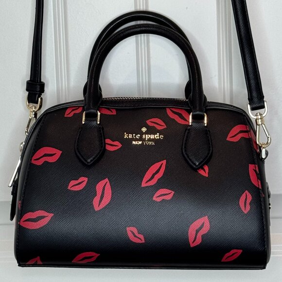 KATE SPADE Madison Lip Toss Duffle Crossbody Handbag - Picture 1 of 8